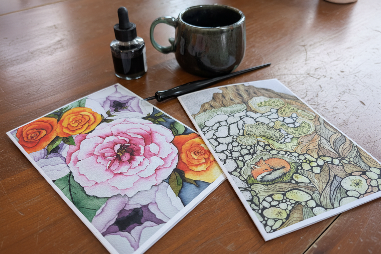 Cards collection banner - studio shot