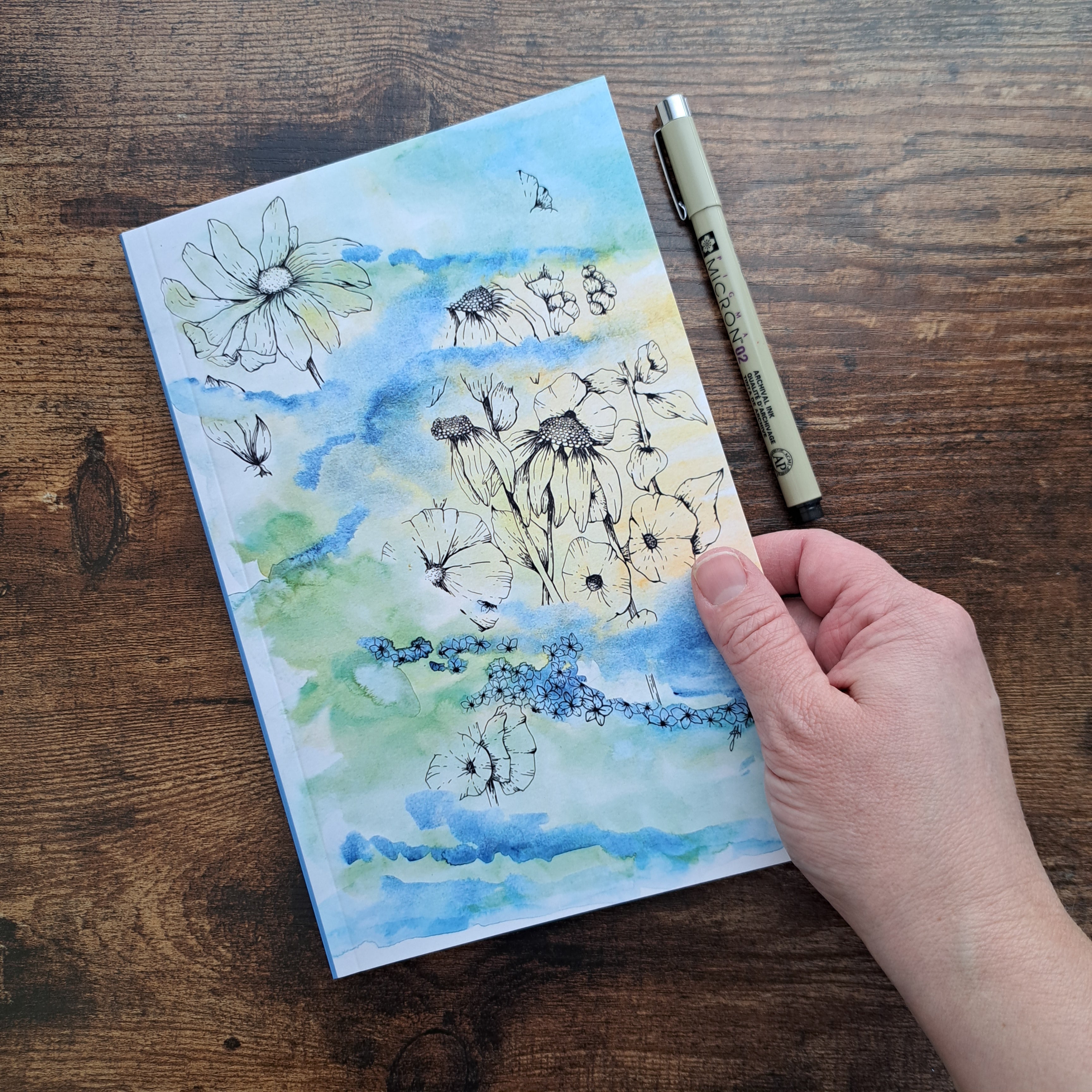 Misty Wildflowers Journal