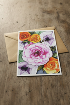 Dark Florals With Envelope