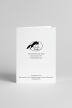 Dragonfly Lined Card Back