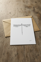 Dragonfly Lined With Envelope
