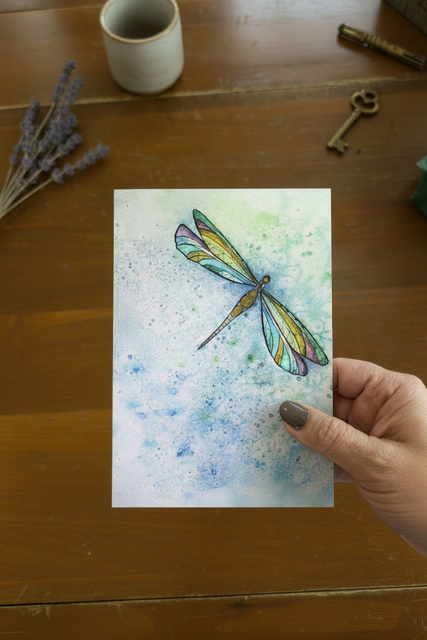 Dragonfly Repose Hand Held