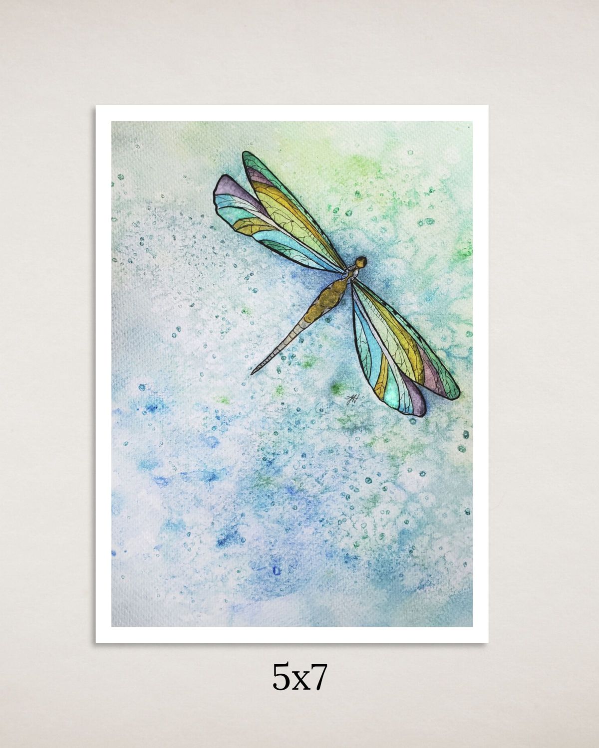 Dragonfly Repose Art Print