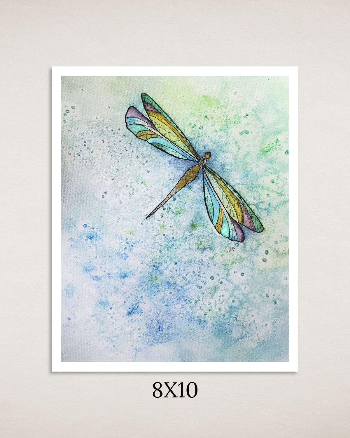 Dragonfly Repose Art Print