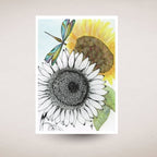 Sunflowers and Dragonfly Journal