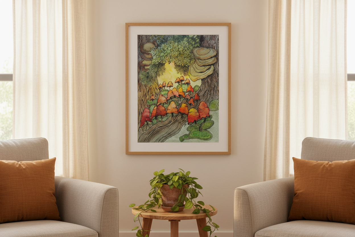 Enchanted Morning 8x10 Living Room Mockup