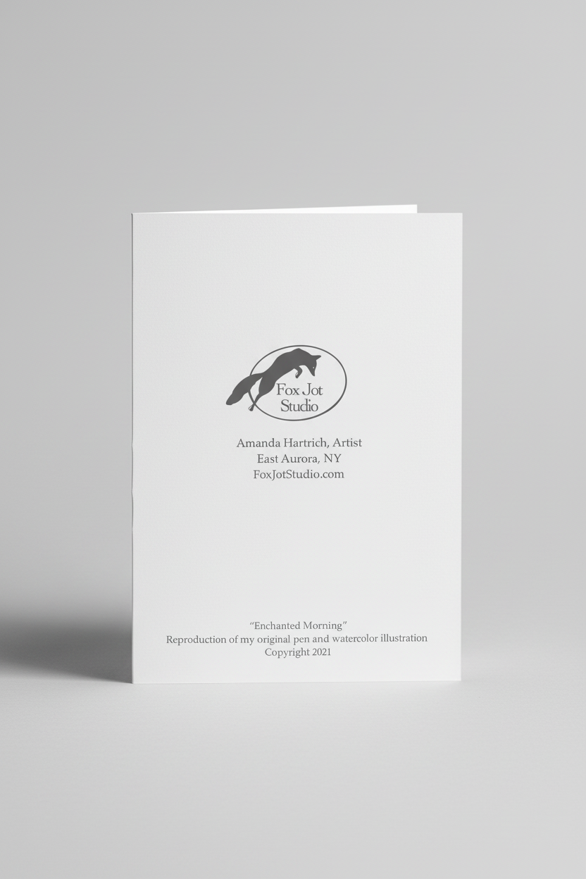 Enchanted Morning Card Back Mockup