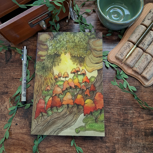 Enchanted Morning Journal — Flat Lay Mockup