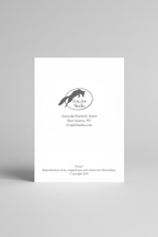 Irises Card Back Mockup