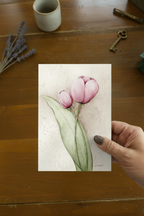 Pink Tulip Hand Held