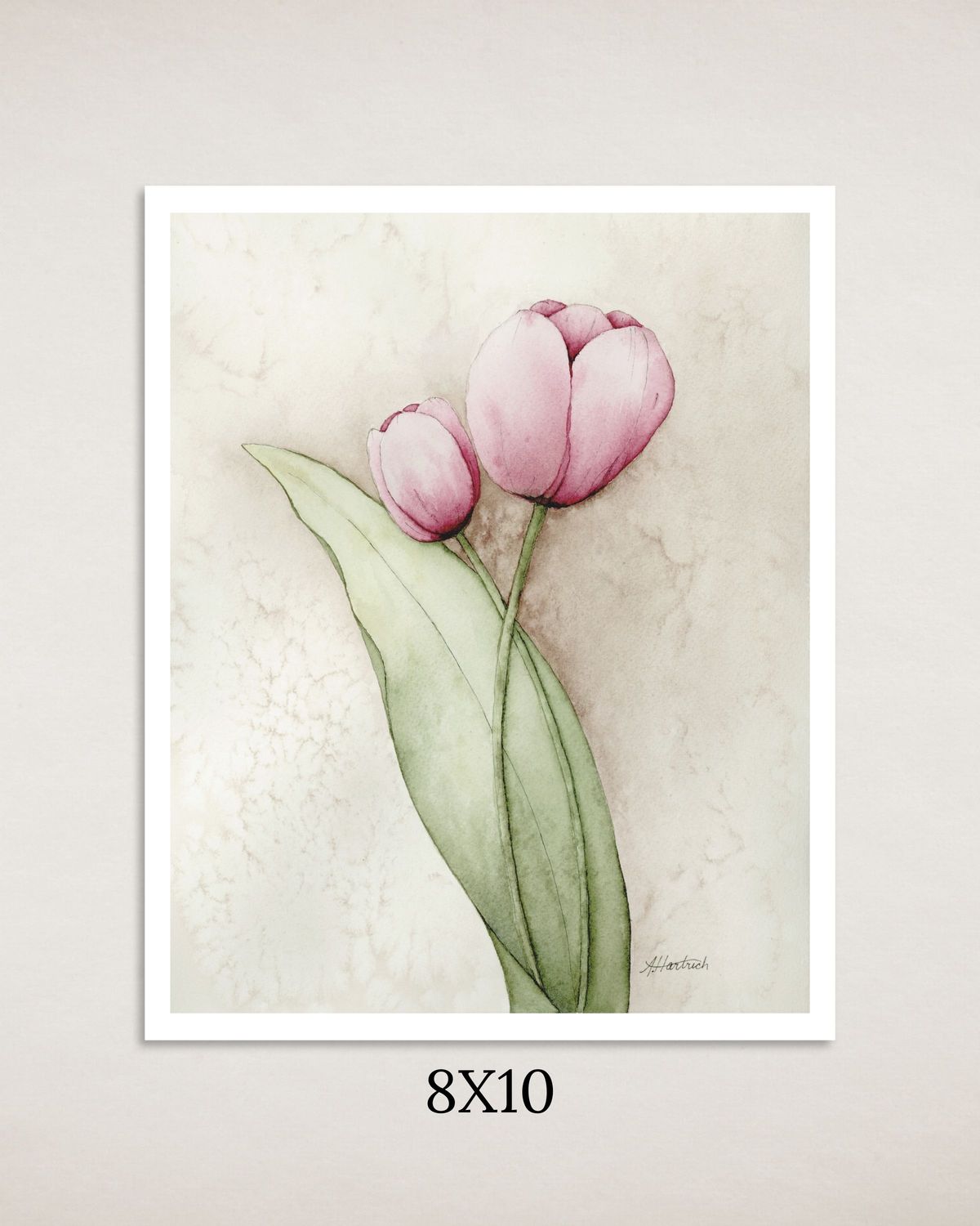 Pink Tulips Art Print