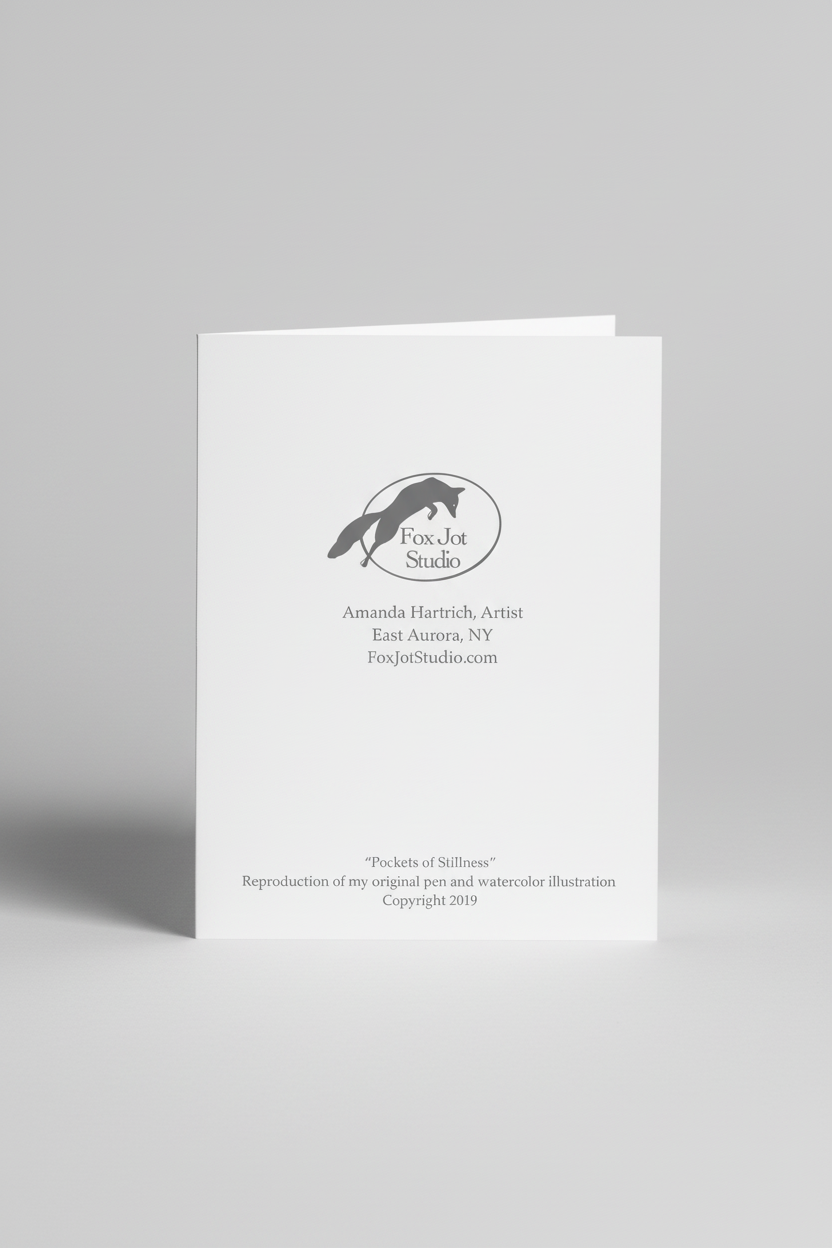 Pockets of Stillness card back mockup