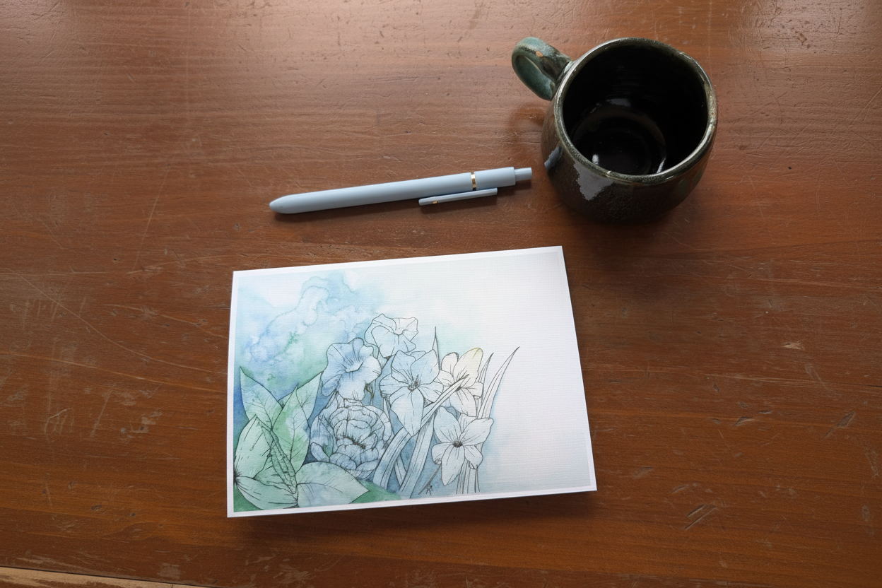 Quiet Unfurling Flatlay