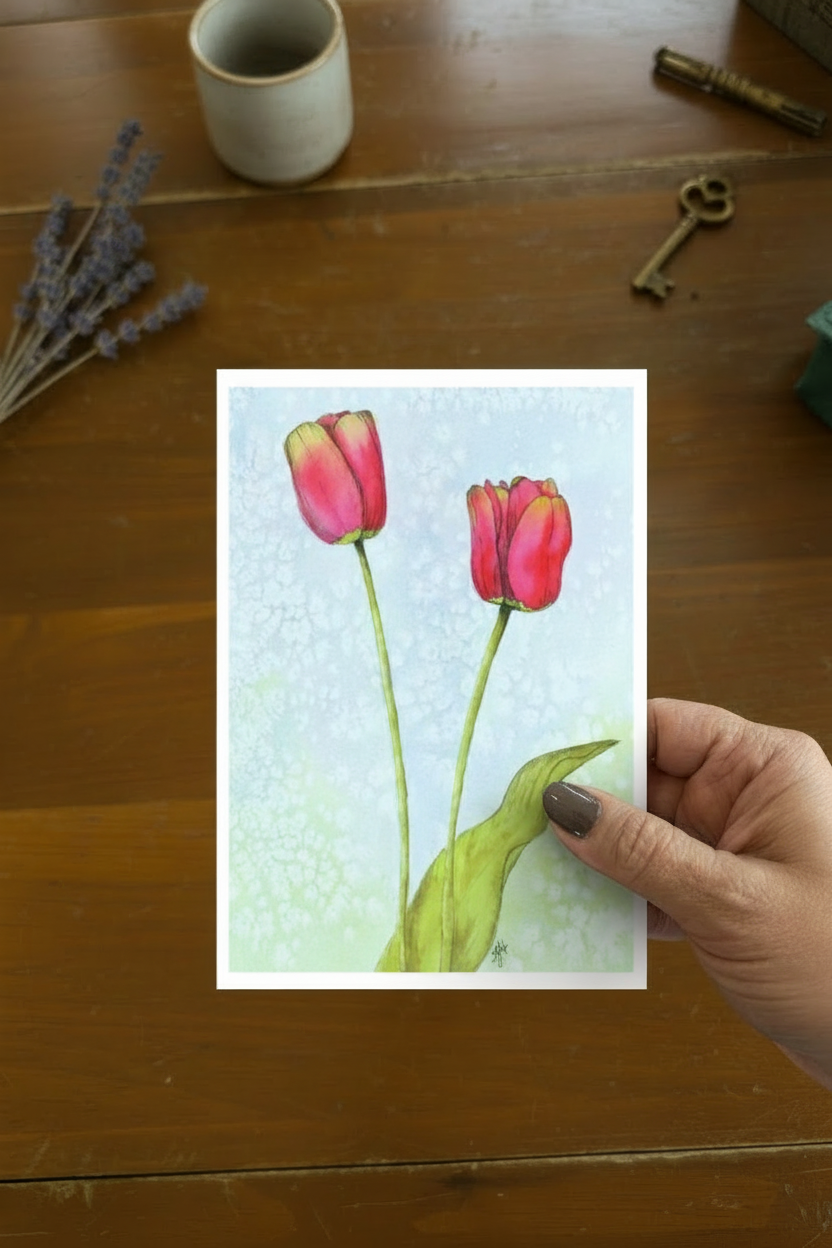 Sunny Tulips Hand Held